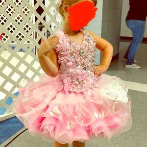 Custom Light Pink Pageant Dress